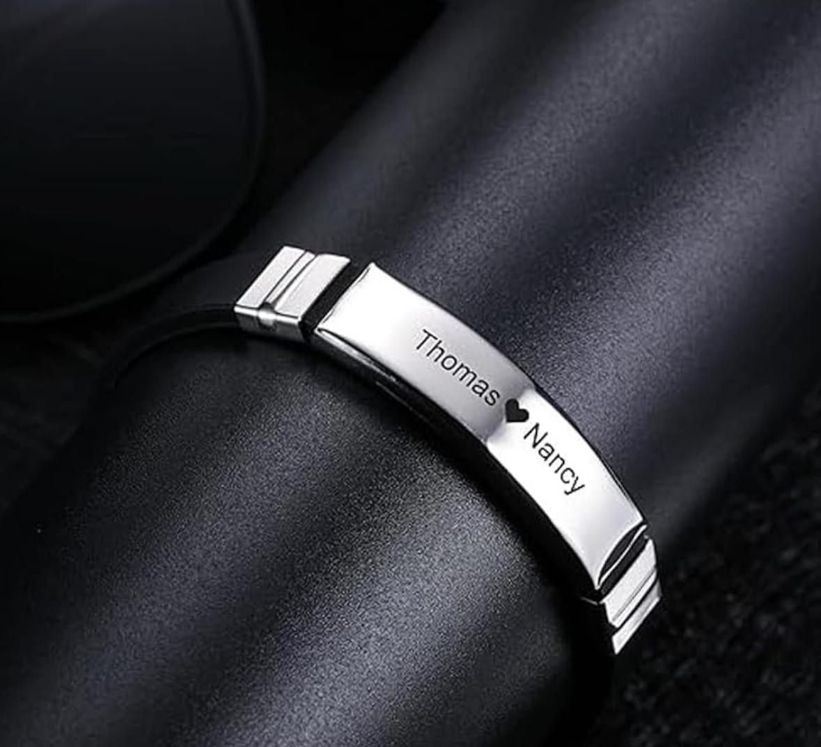 Customized Black Classy Bracelet