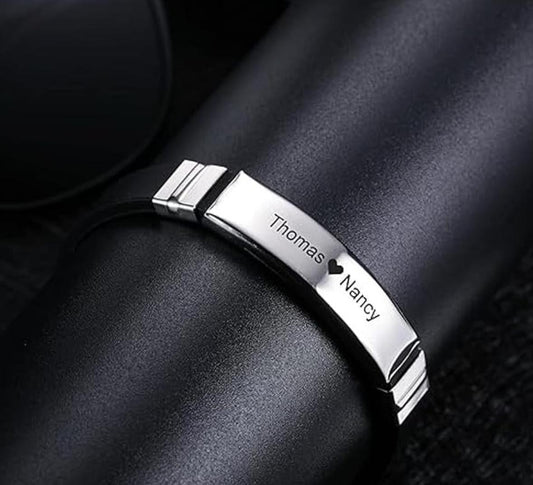 Customized Black Classy Bracelet