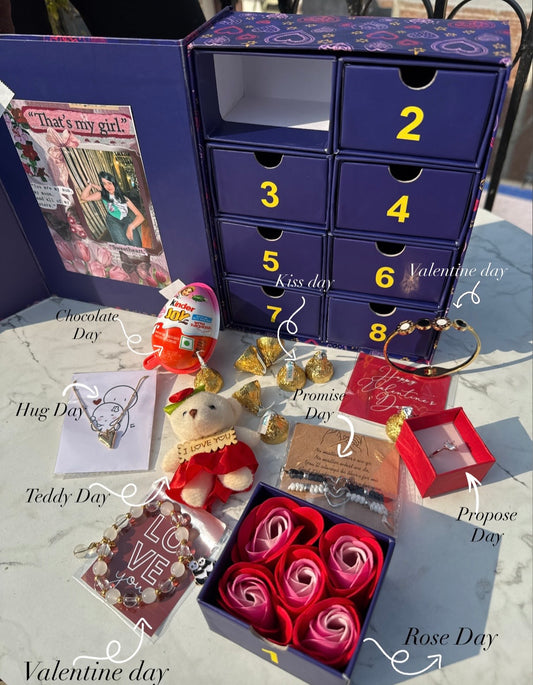 Valentine 8 in 1 Gift Box for Girl ❤️