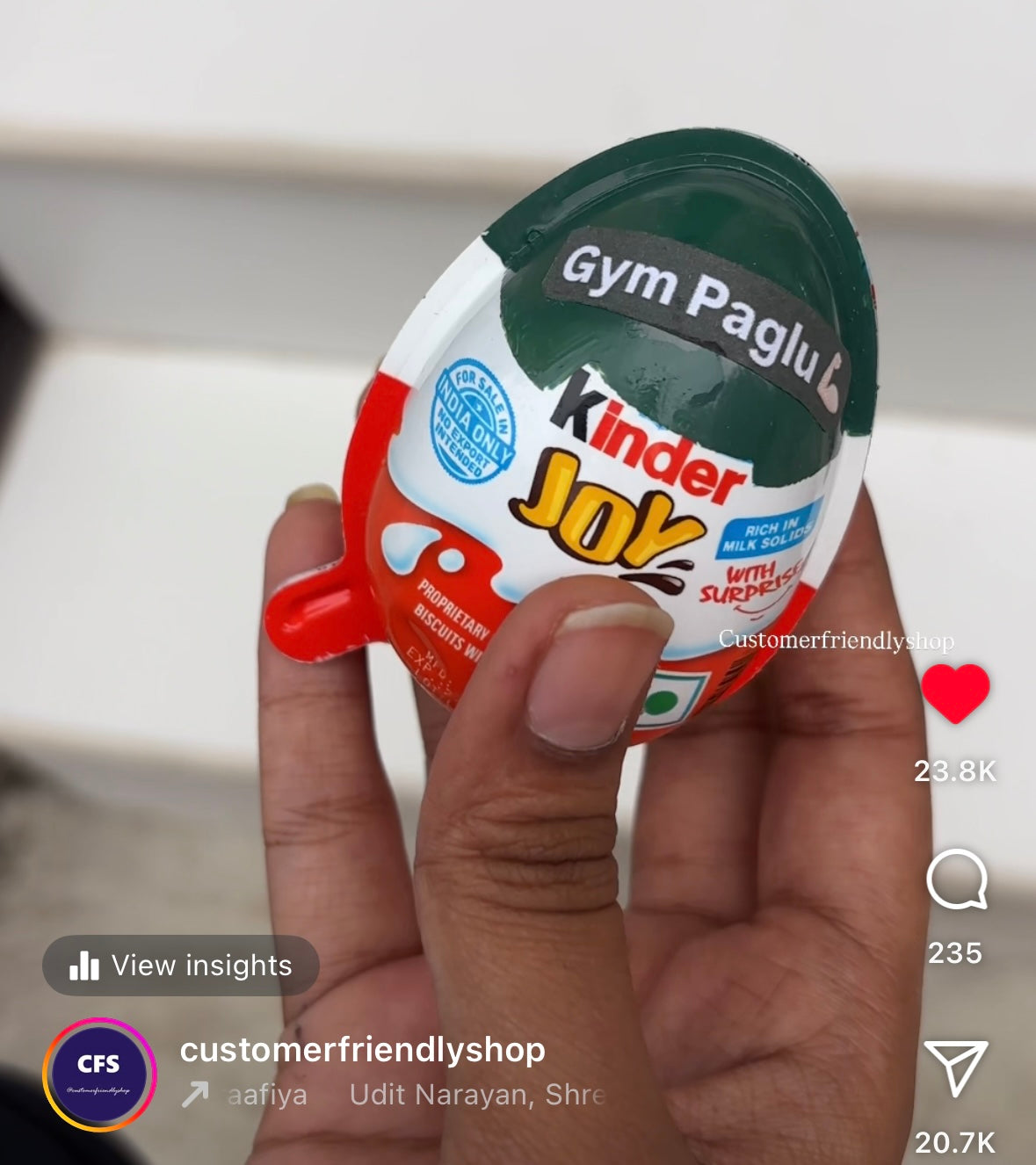 Customised Gym Boy Kinder Joy