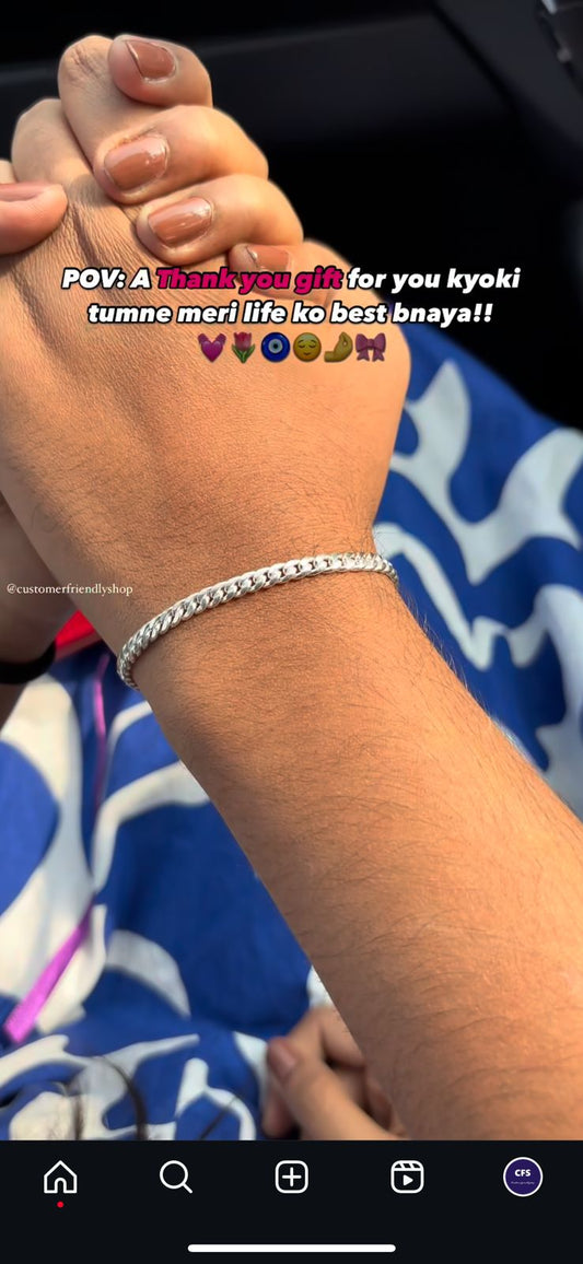 Pure Silver Chain Bracelet