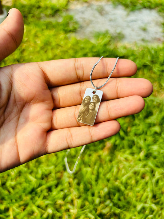 Personalized QR Photo Pendant