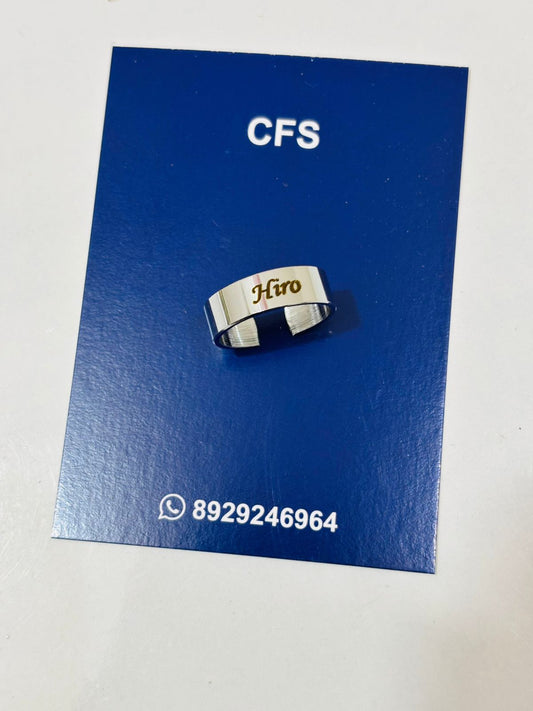 Adjustable Name RIng