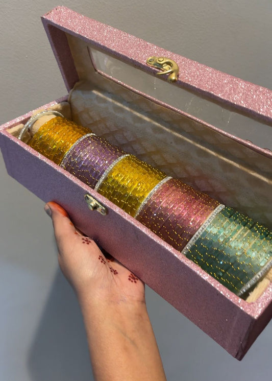 66 Raindrop Bangles with Name Box🩷