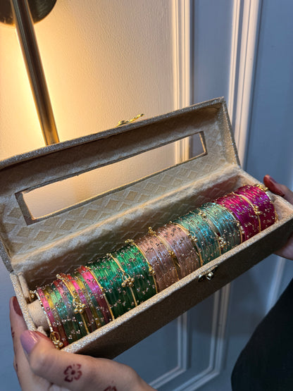 60 Diamond Bangles with Ghungroo Bangles
