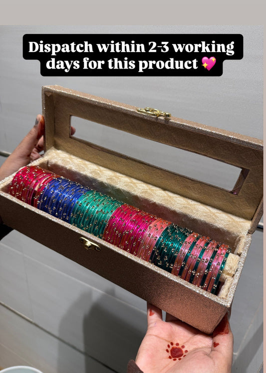 60 Bangles Set with Name Box 🩷