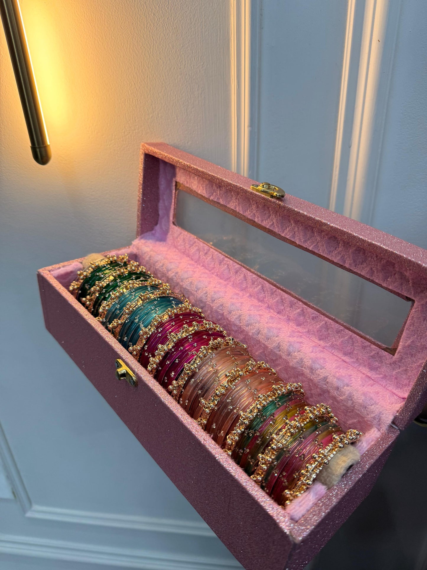 60 Diamond Bangles with Heavy Ghungroo Bangles