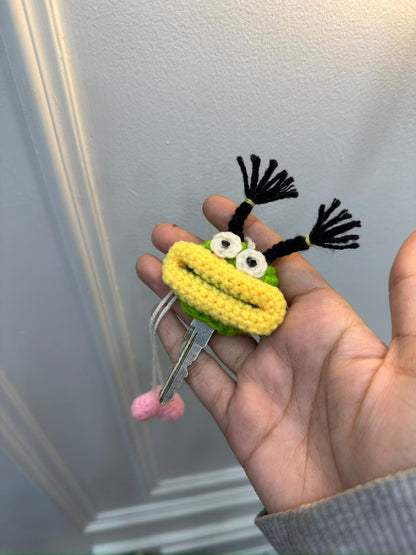 Crochet Frog Keychain 💚