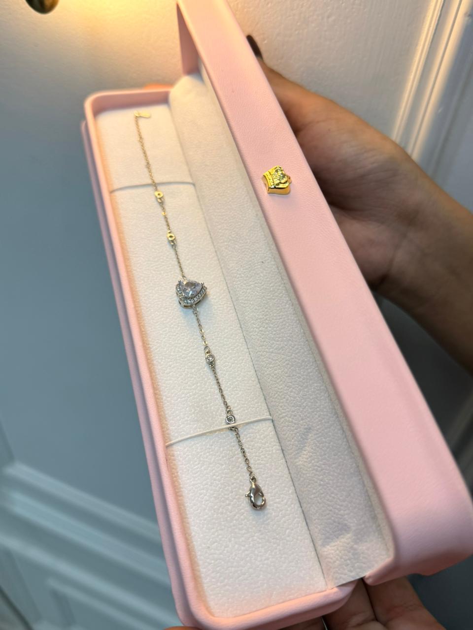 American Daimond Heart Bracelet with Box
