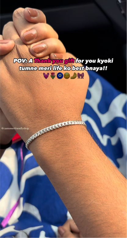 Pure Silver Chain Bracelet
