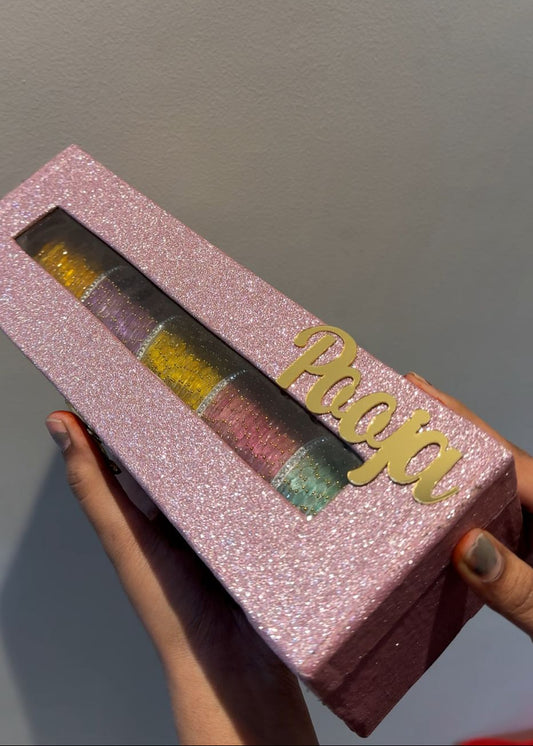 66 Raindrop Bangles with Name Box🩷