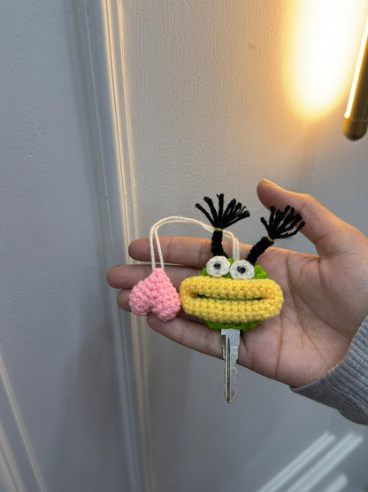 Crochet Frog Keychain 💚