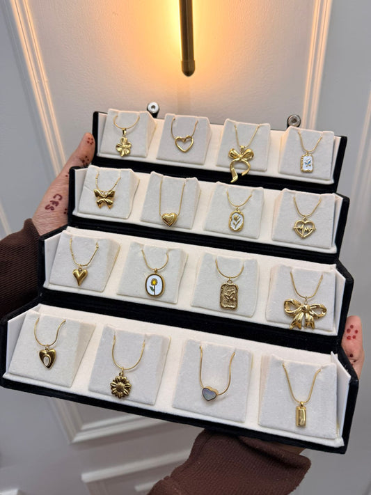 16 Anti Tarnish Pendants with Box