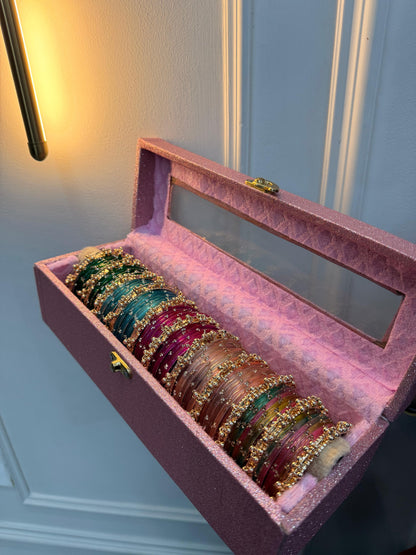 60 Diamond Bangles with Heavy Ghungroo Bangles