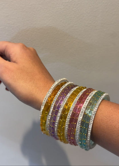 66 Raindrop Bangles with Name Box🩷