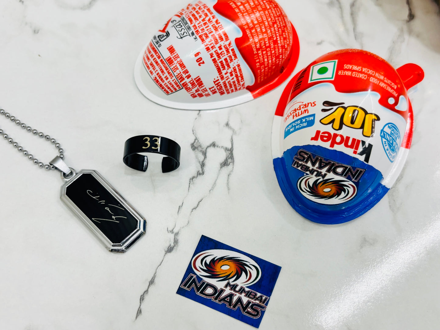 MI Customised Kinder Joy(Rohit/Hardik)
