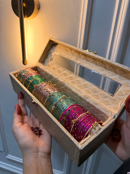 60 Diamond Bangles with Ghungroo Bangles