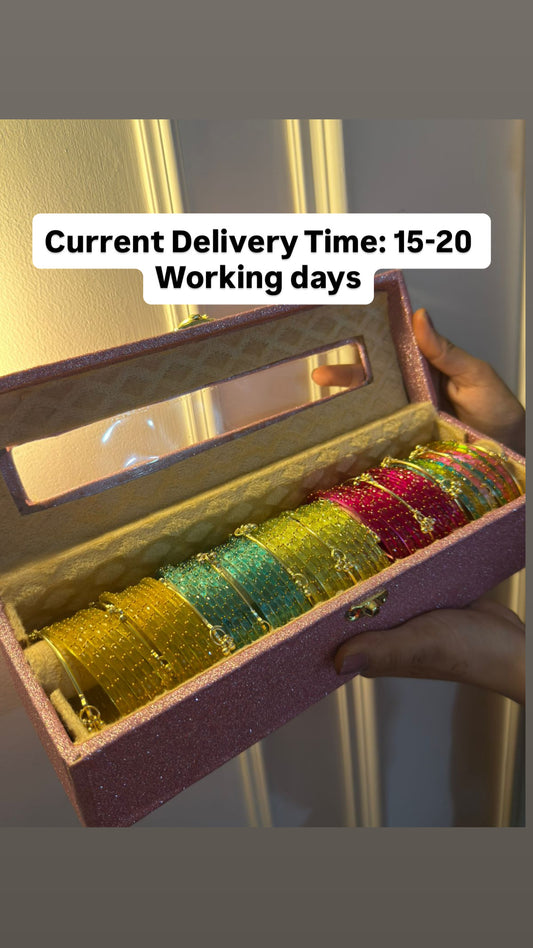 Set of Raindrop Bangles