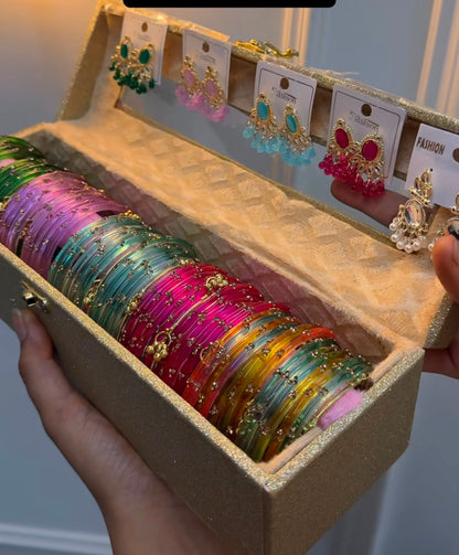 Matching Jhumka + Bangle box(Limited edition)