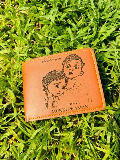 Engraved Photo Wallet