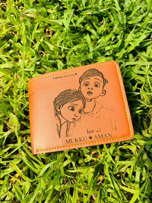 Engraved Photo Wallet