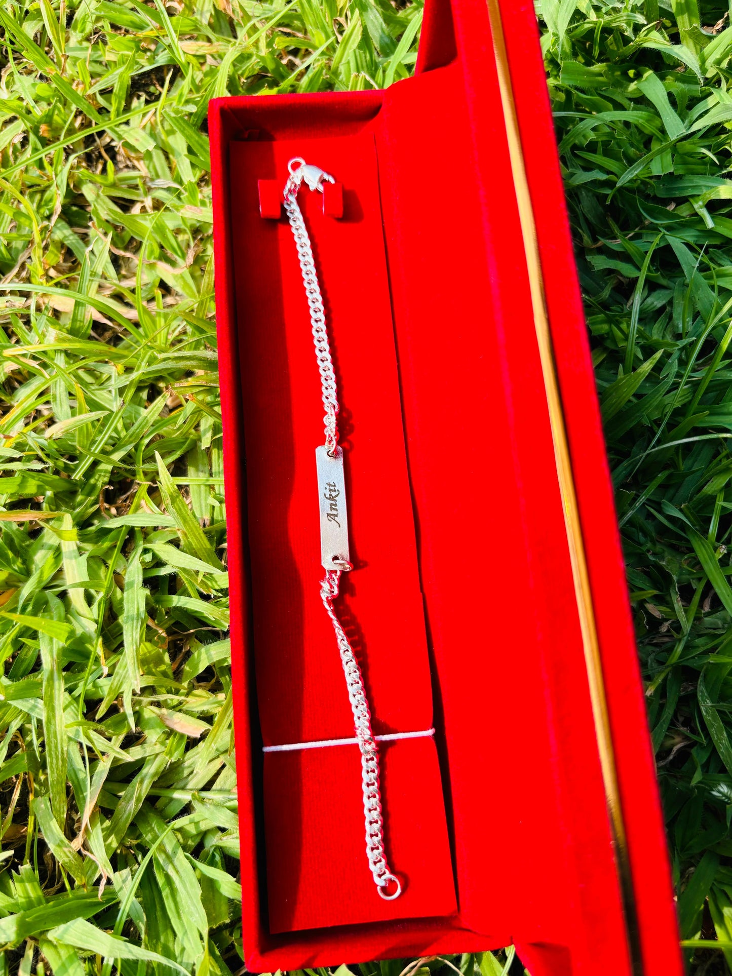 Personalised Original Silver(Chandi) Name Bracelet