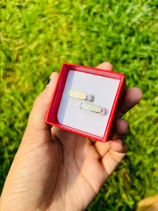 Personalized Light Reflecting Ring(Set Of Two)