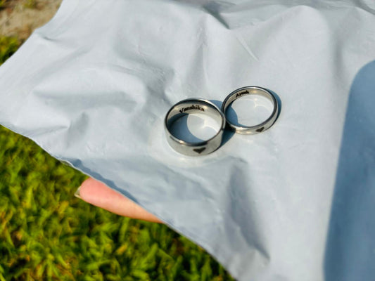 Personalized Couples Ring (set of two)