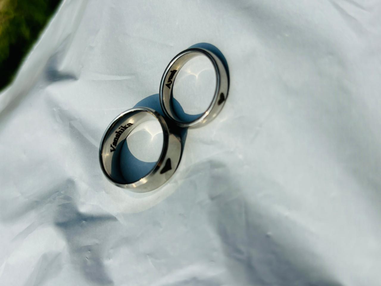 Personalized Couples Ring (set of two)