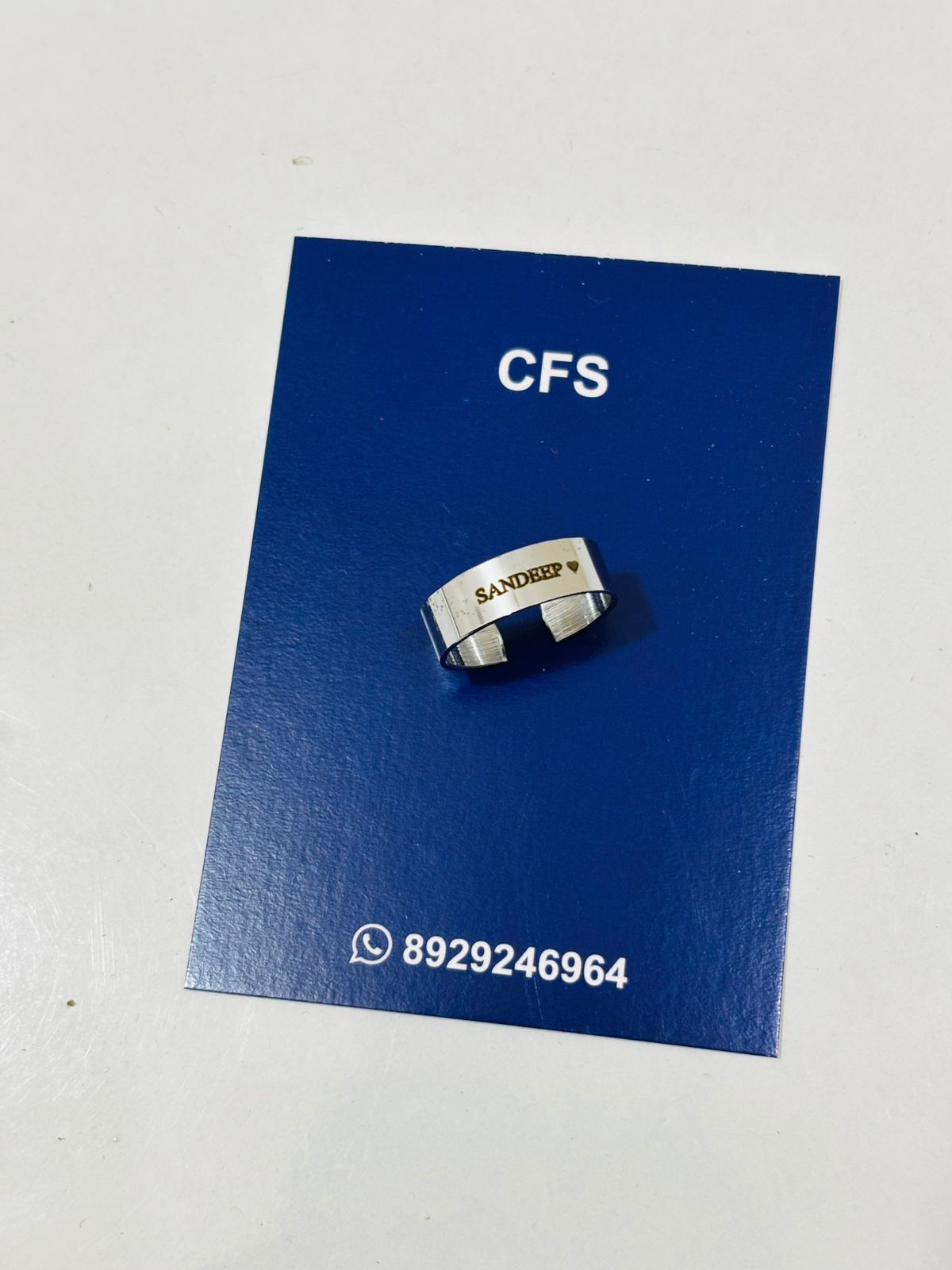 Adjustable Name RIng