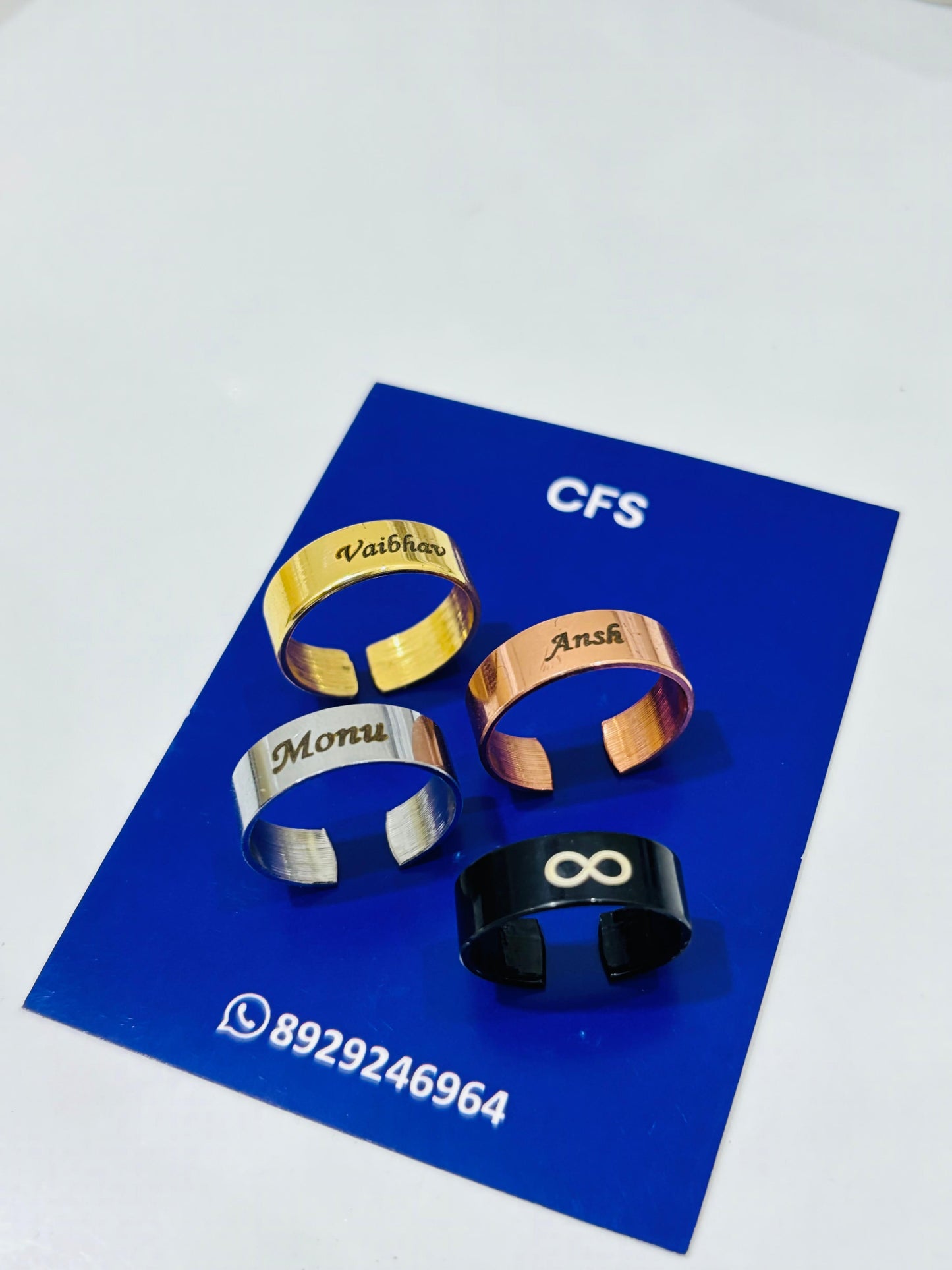Adjustable Name RIng