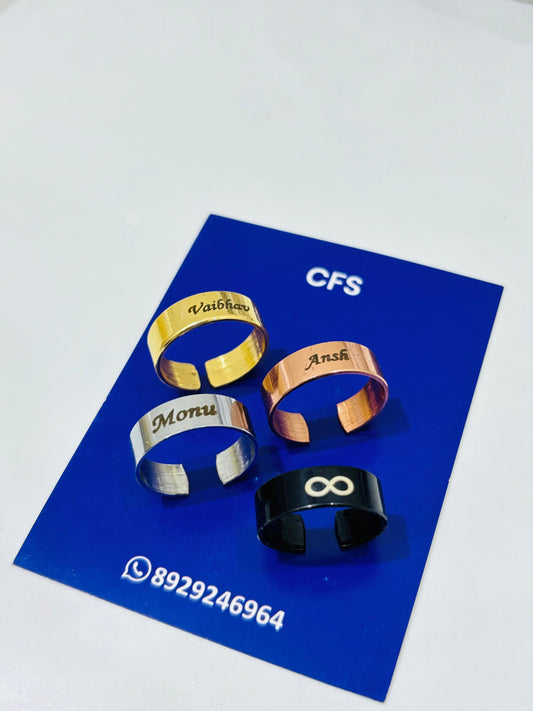 Adjustable Name RIng