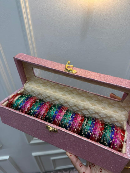 72 Bangles Set with Name Box 🩷