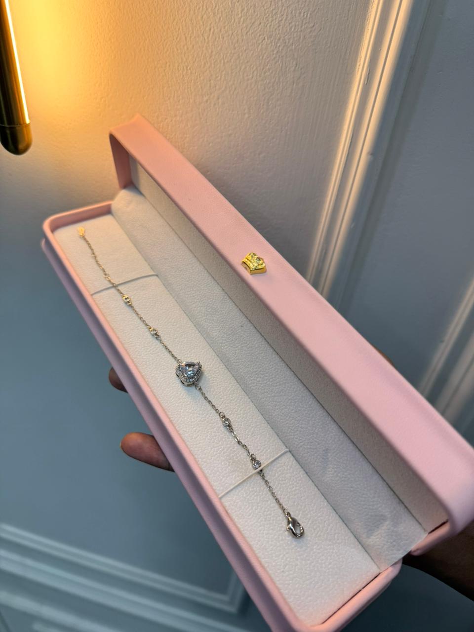 American Daimond Heart Bracelet with Box